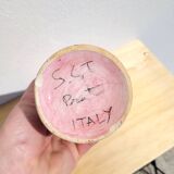 Pink soliflore vase bottle Sct Prato Italy