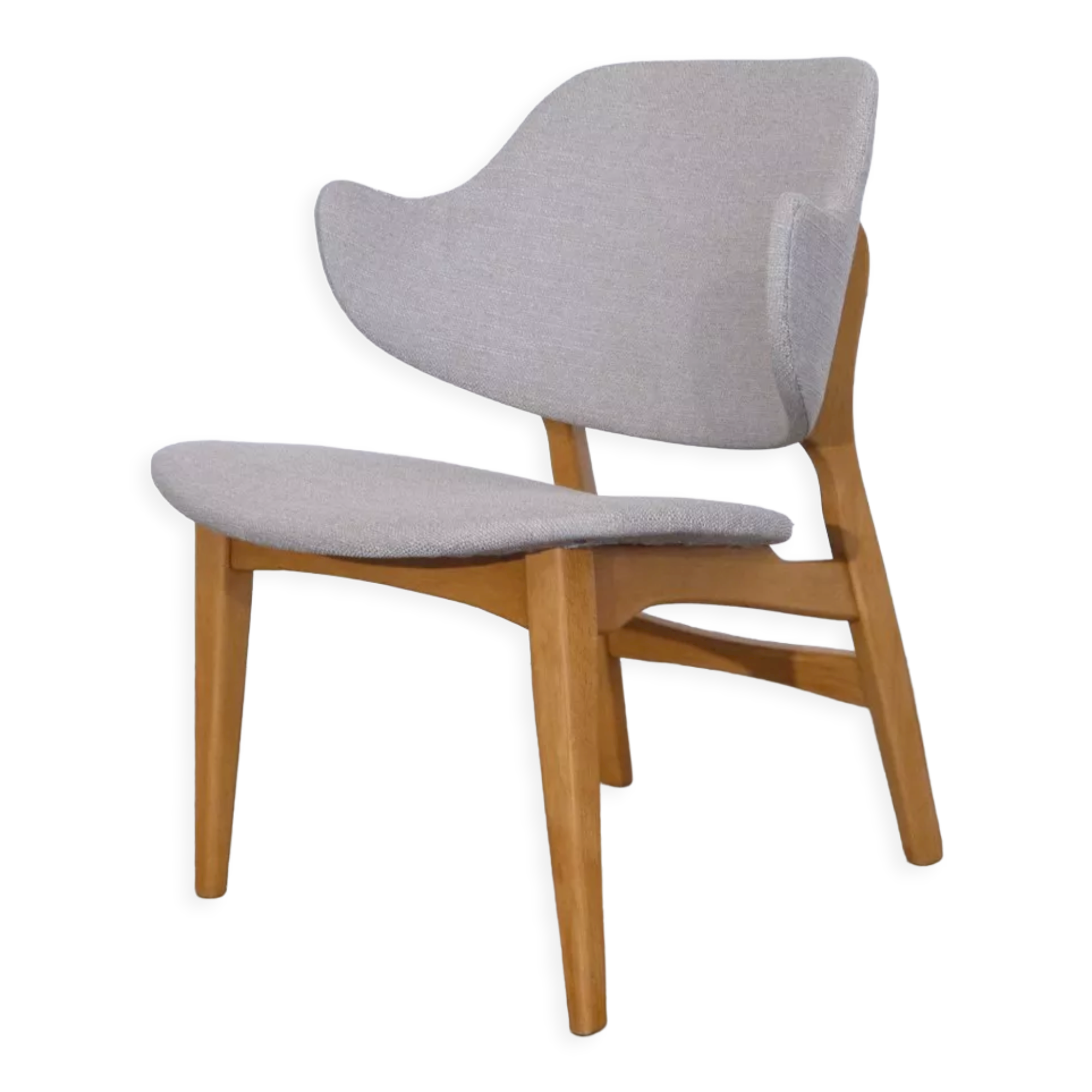 Vintage Scandinavian wooden armchair 1960