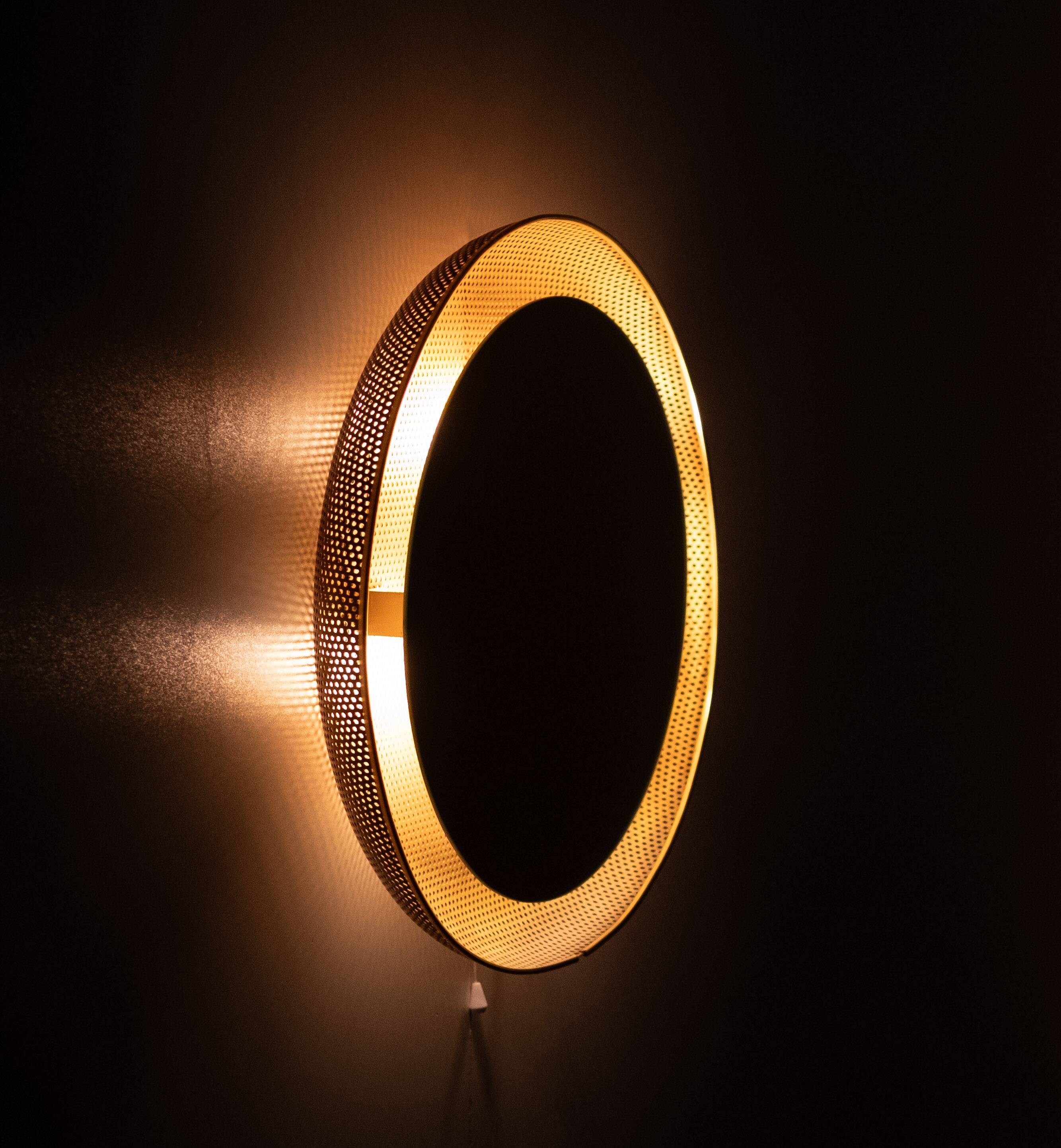 Back cover mirror by Mathieu Matégot for Artimeta, 1950s.