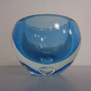 Large Sommerso Murano Glass Bowl by Flavio Poli, 1960s