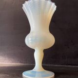 Vase en opaline, verre d'Empoli, Florence Italie 1960