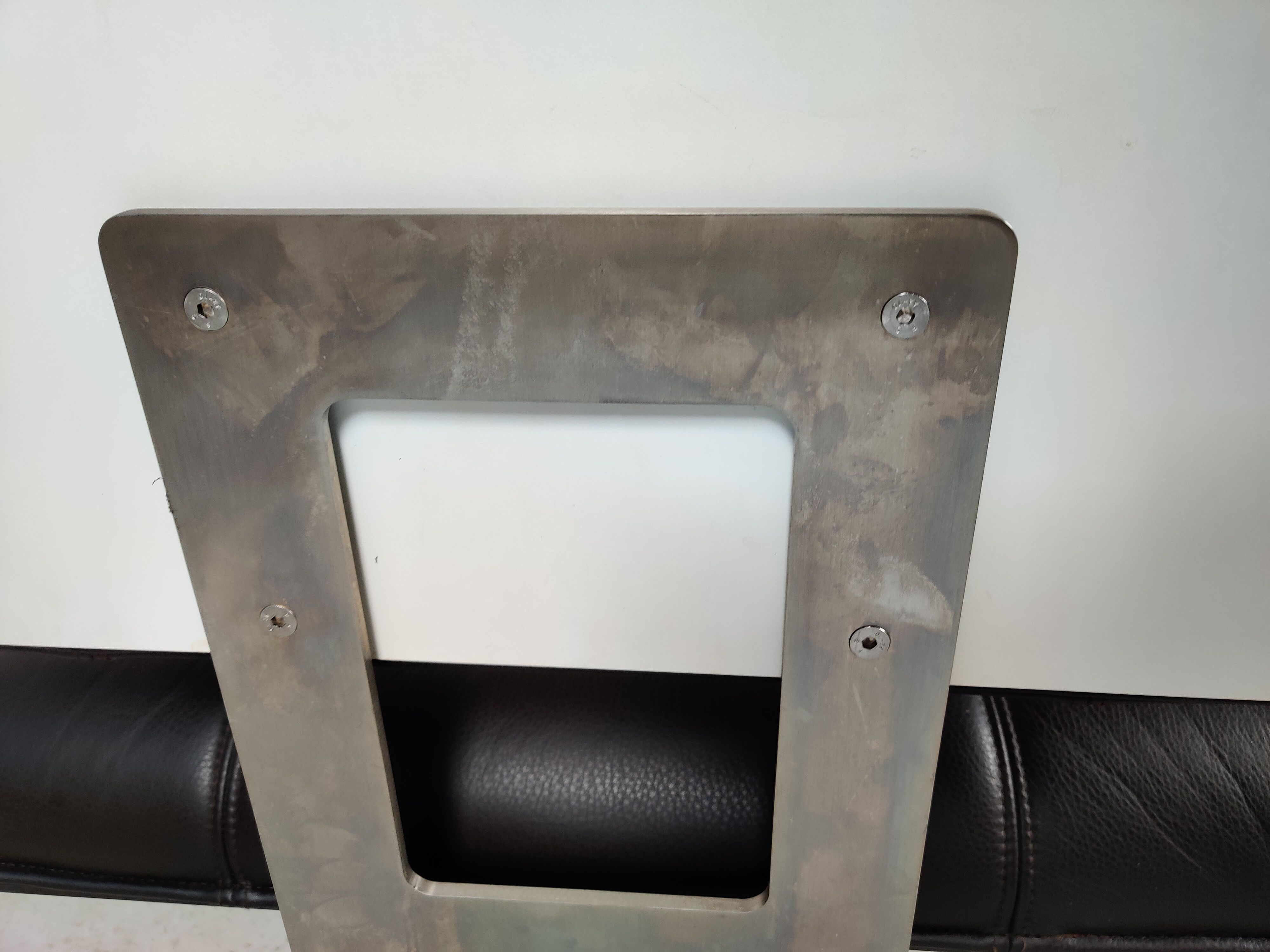 Design leather armchair, 80s/90s