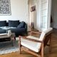 Fauteuil BZ bouclette beige clair