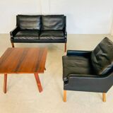 Ensemble canapé et fauteuil G. Thams pour 2 personnes, style rétro danois du milieu du siècle