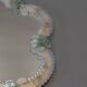 Italian Venetian Murano light blue and opalescent glass wall mirror, 1950s