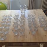 lot decanter and lot of crystal glasses from Lorraine