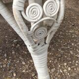 Victorian peacock style armchair