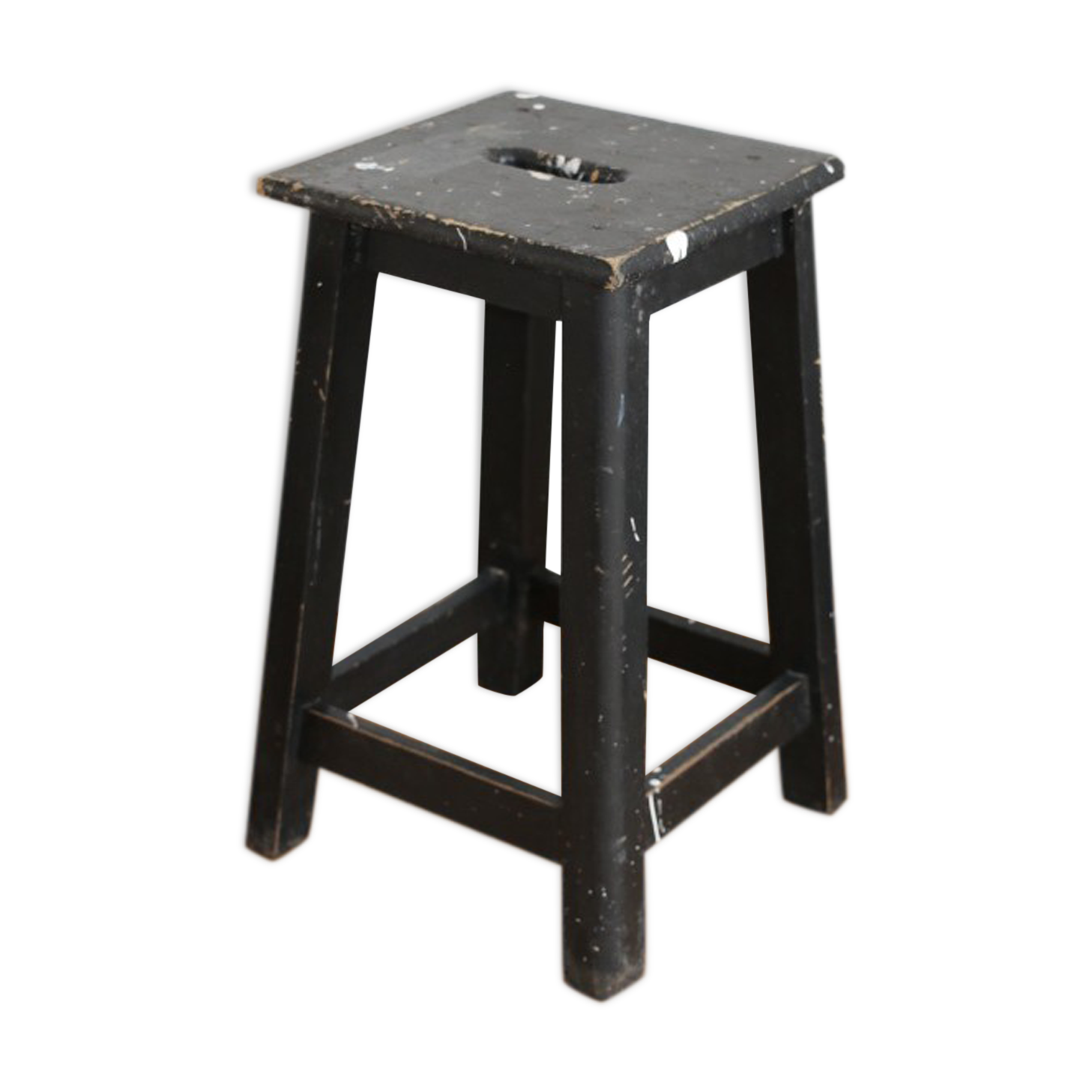 Black oak stool 460mm