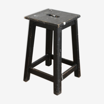 Black oak stool 460mm