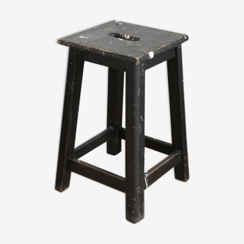 Tabouret chêne noir 460mm