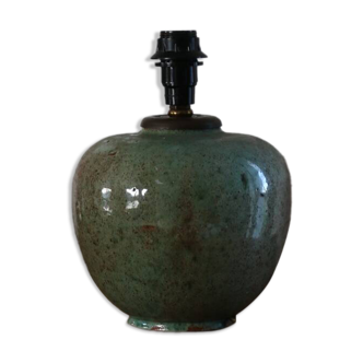 Green ceramic lamp (without lampshade)