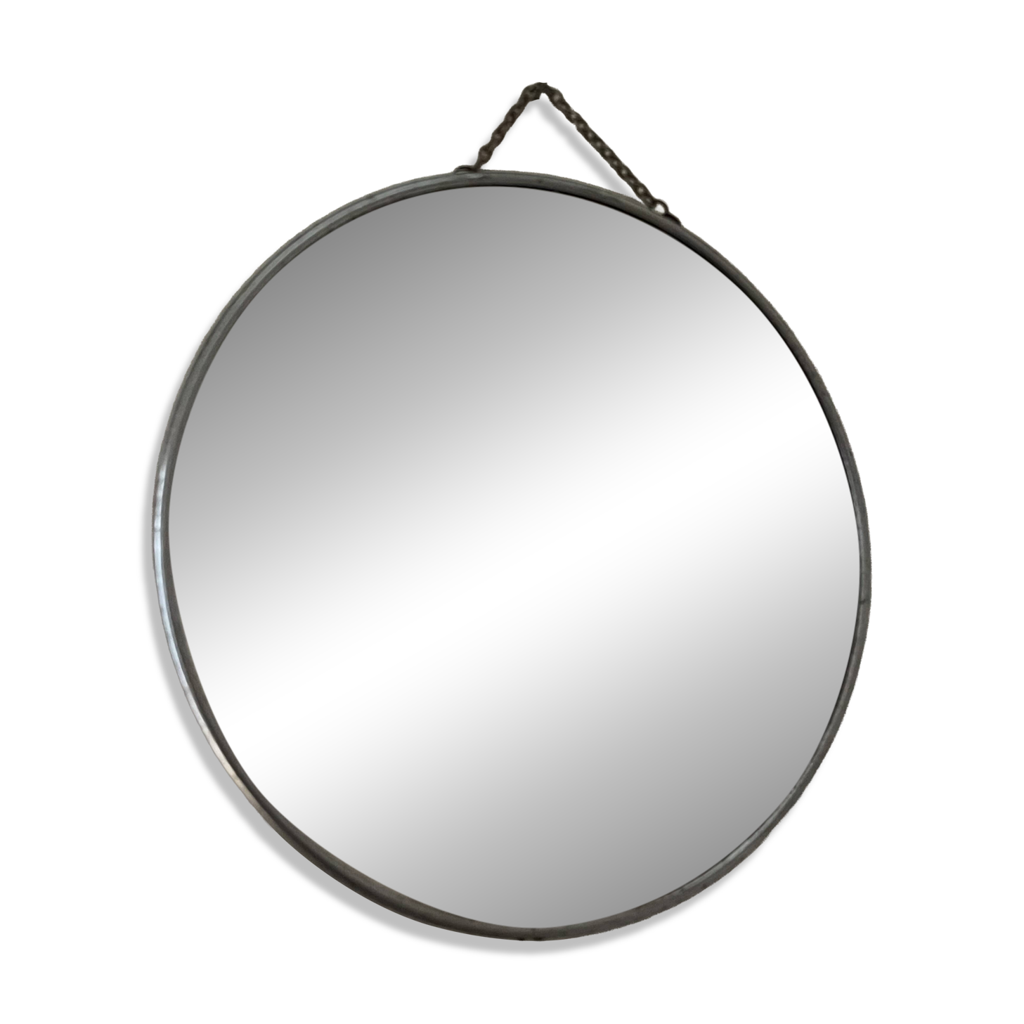 Round barber mirror