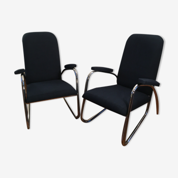 Paire de fauteuils modernistes années 50