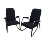 Pair of modernist armchairs 50s