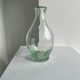 Vintage ovoid glass vase 70cl "Registered model" H:23cm