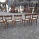 Chaises en acajou style Régence x 5