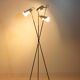 Lampadaire trépied unique de Stilnovo avec abat-jour blancs, Italie années 1960