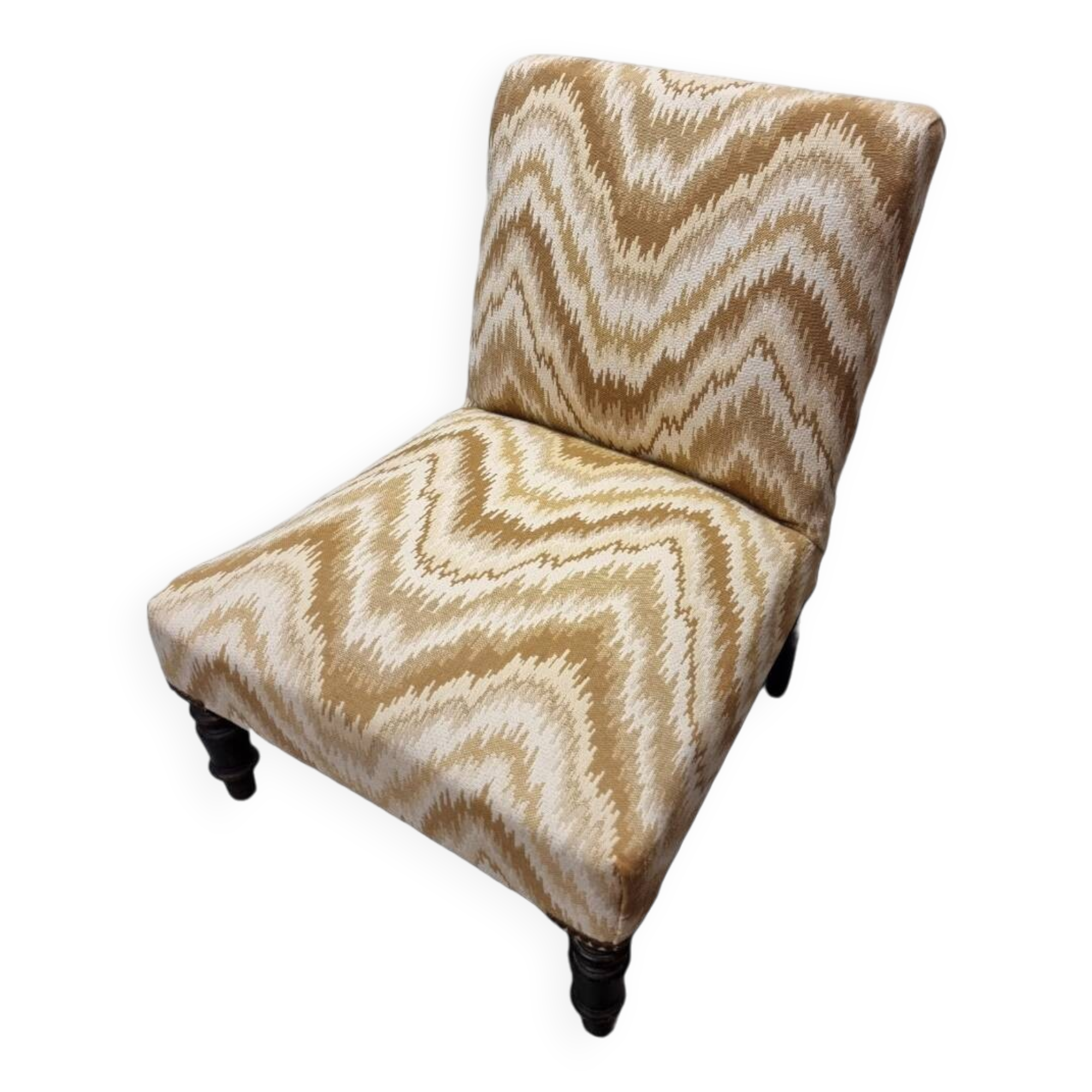 Chaise de tricot vintage française des années 1950