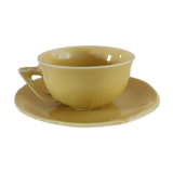 Earthenware cup and saucer 1940s-1950s