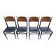 Set of 4 Mid-Century dining chairs by Paolo Buffa, 1960s.