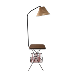Reading floor lamp with magazine holders