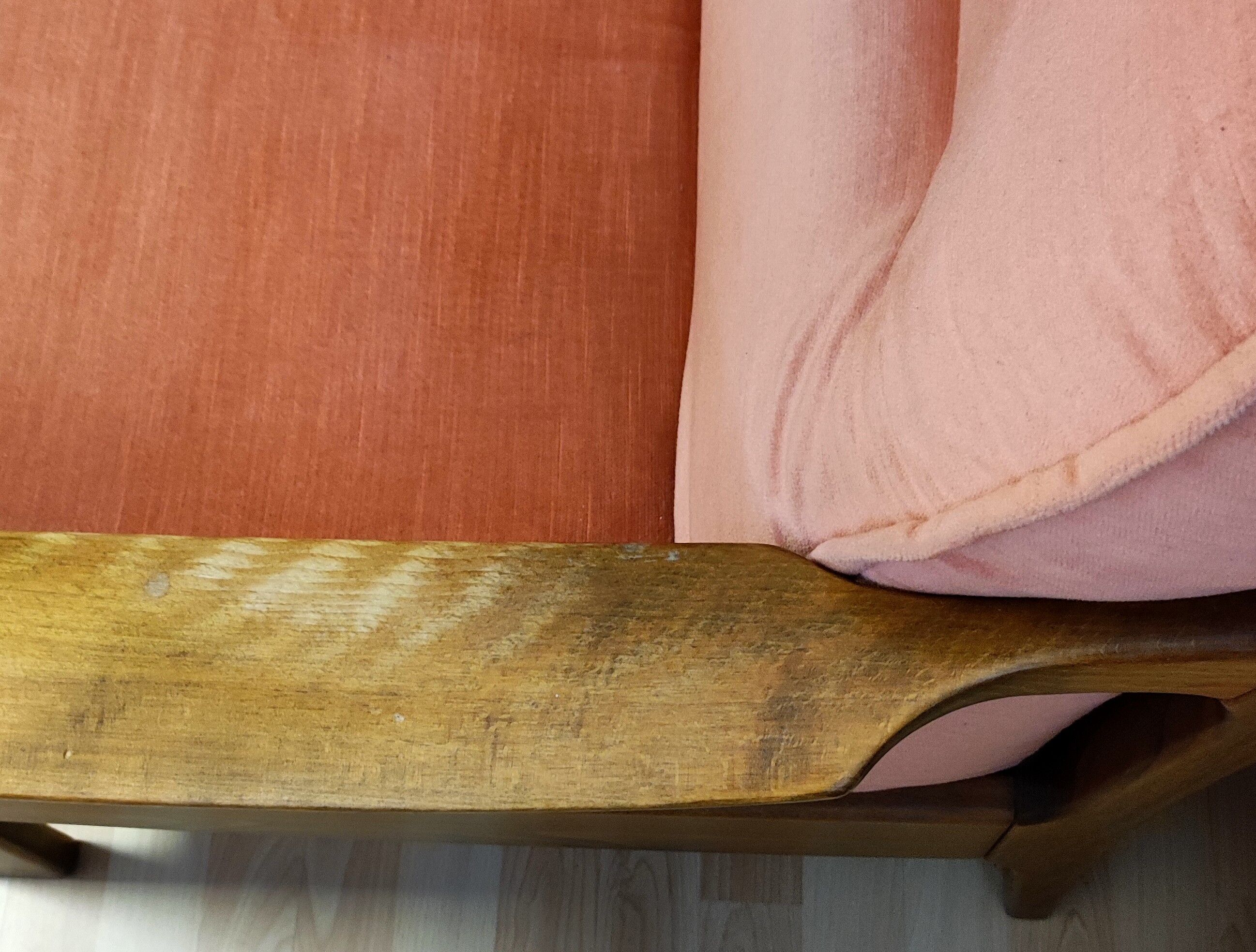 Set of 2 Danish velvet armchairs late 1960s