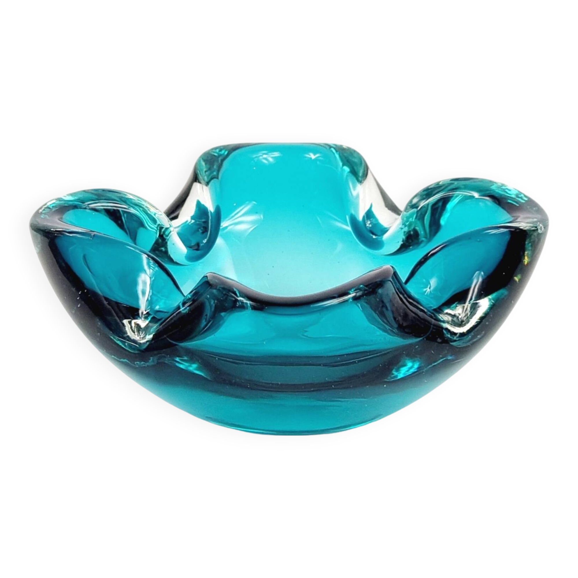 Murano Glass Bowl or Ashtray Attributed to Flavio Poli, Italy, 1960s