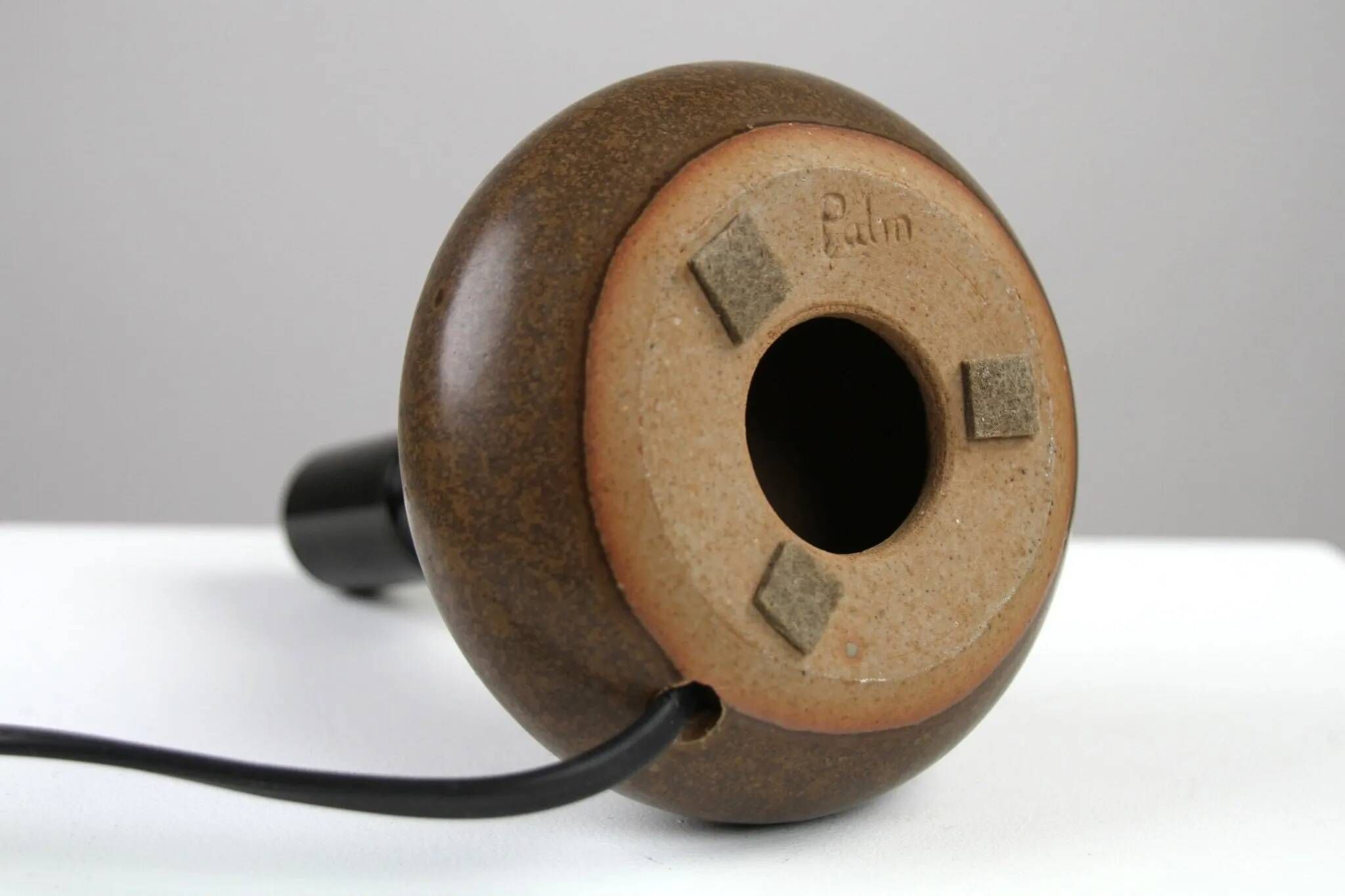 Stoneware Table Lamp by Rolf Palm — Mölle, Sweden, 1970s