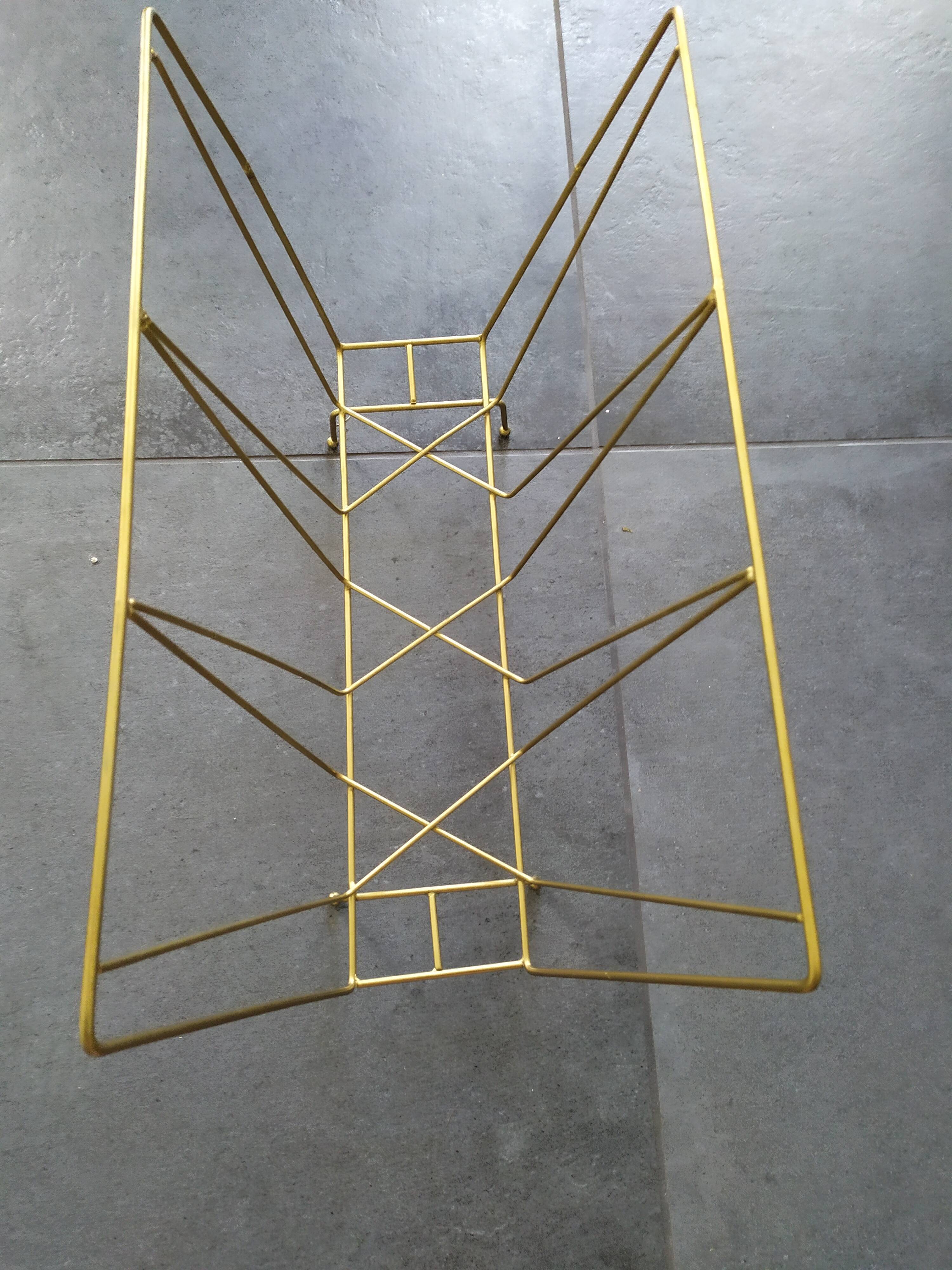 Gold metal magazine holder