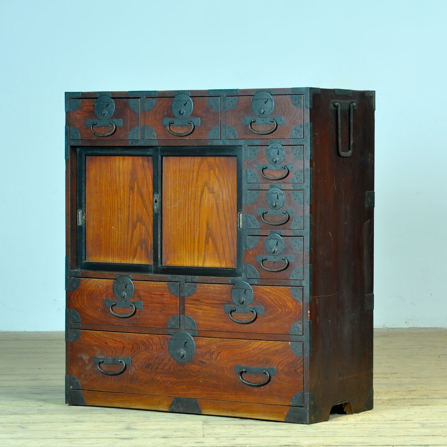 Commode japonaise Tansu, vers 1890