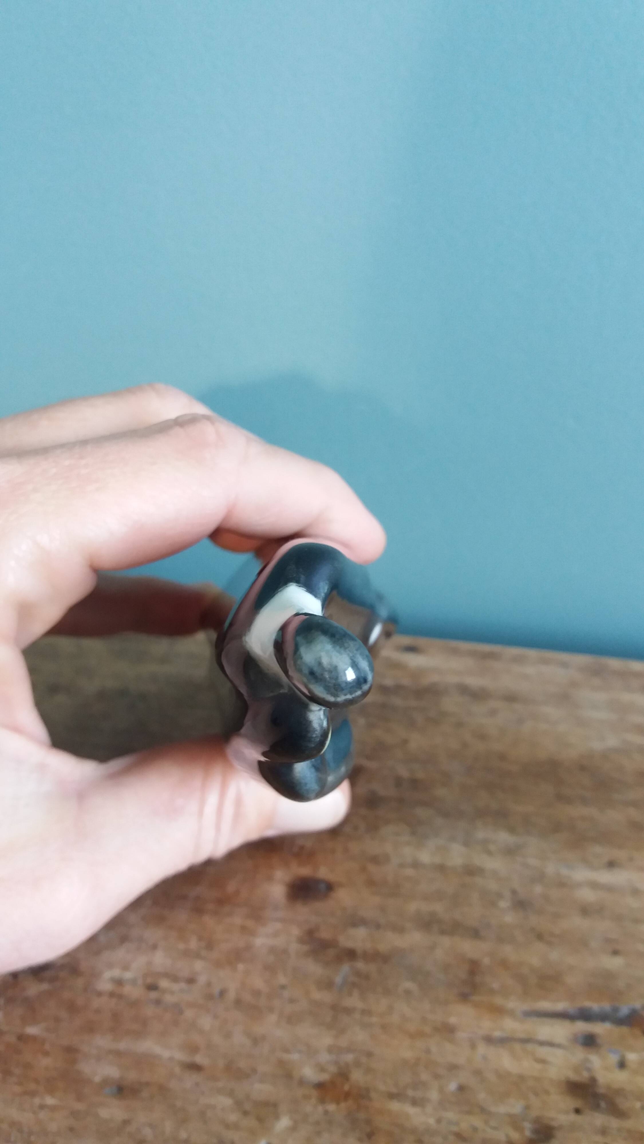 Porcelain sculpture signed Hassan Heshmat, Egypt