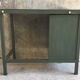 Small metal industrial desk with column of 4 drawers - industrial - 1960