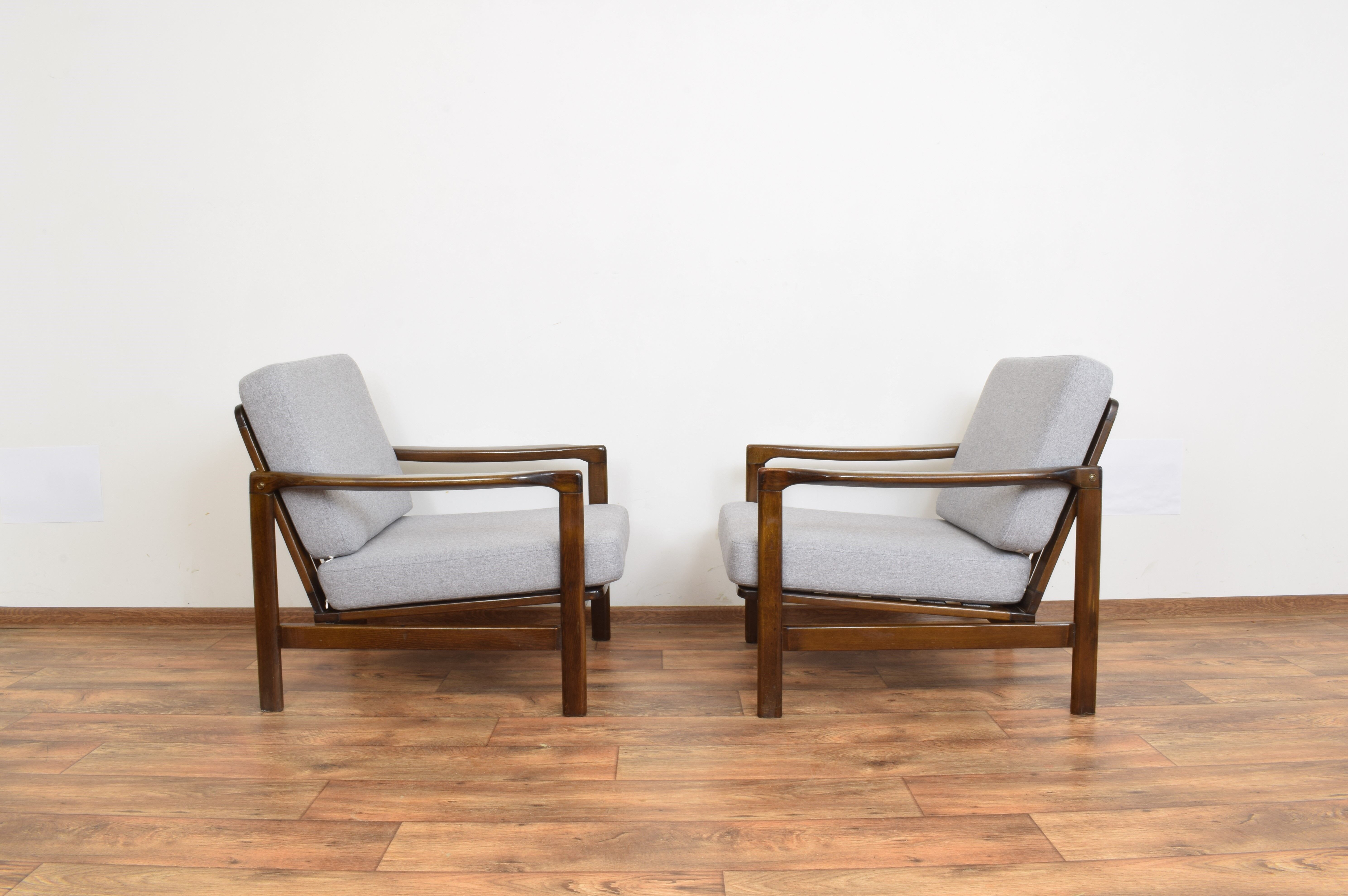 Paire de fauteuils par Z. Bączyk, années 1960