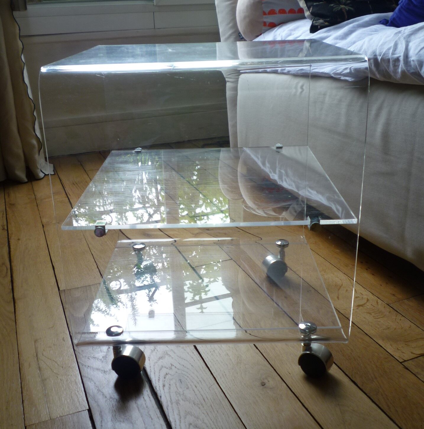 Plexiglas Side Table David Lange