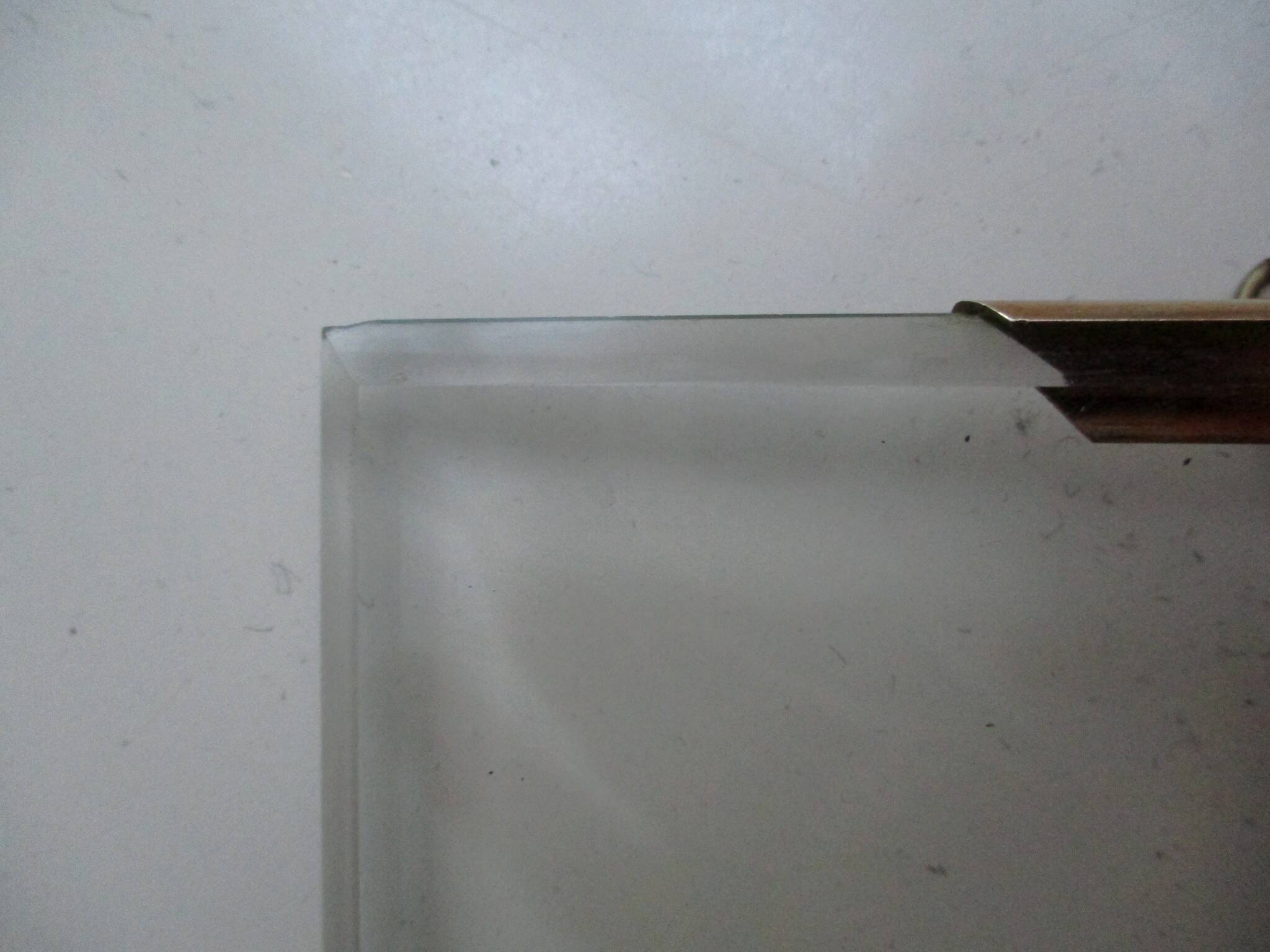 Acf cadre laiton verre biseauté, napoleon iii