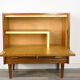 Bar storage in oak and brass, 50s - 60s