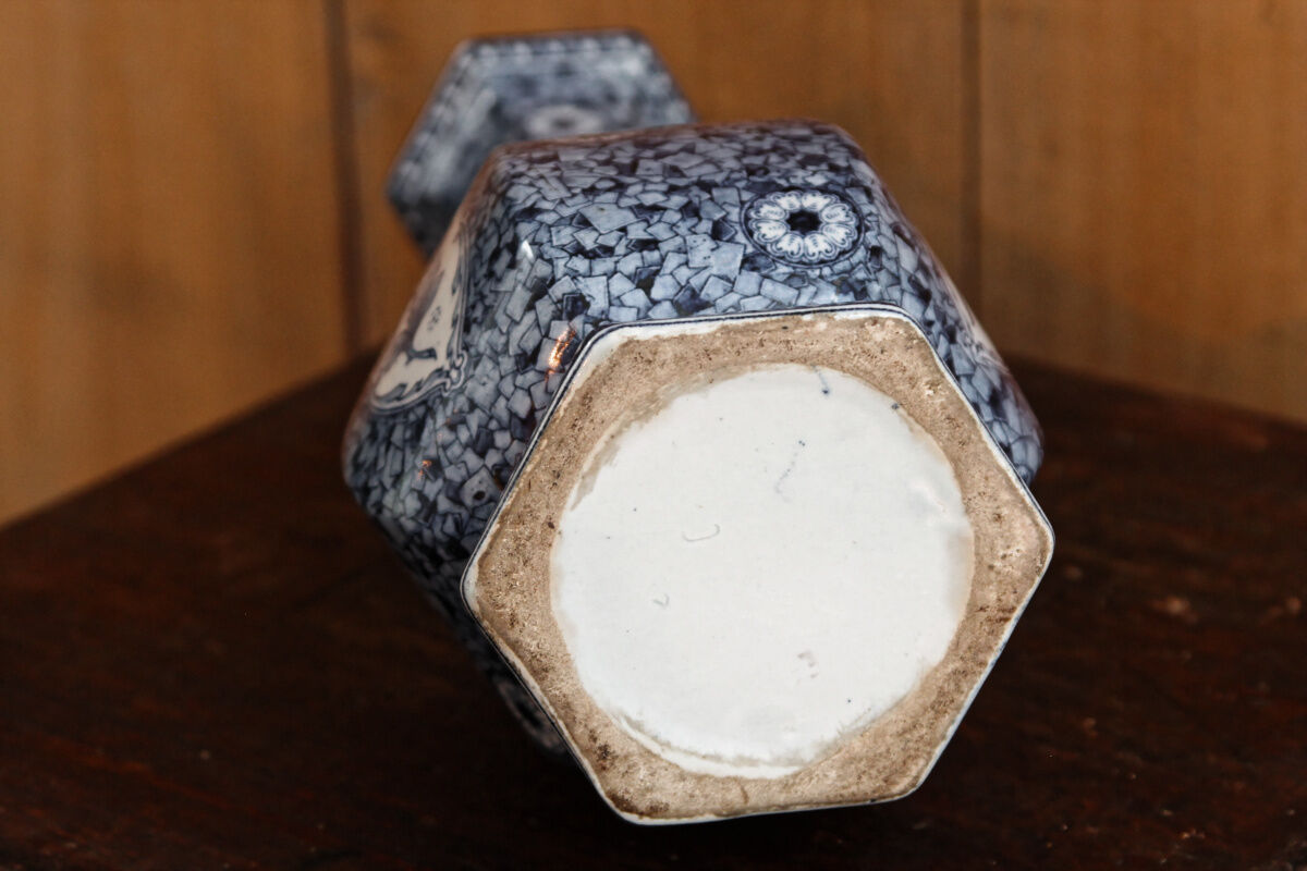 Delft baluster vase