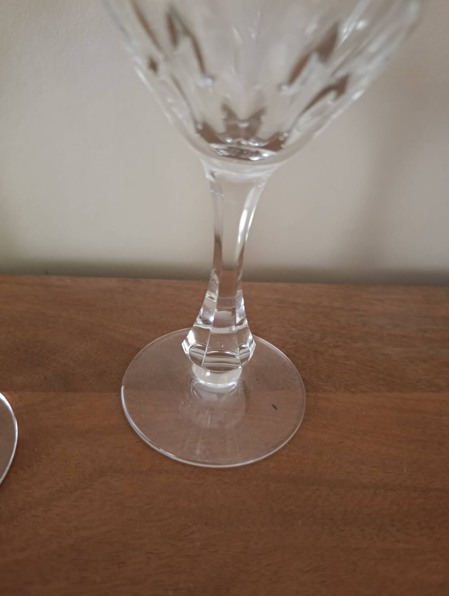 3 crystal stem glasses | Lorraine craftsmanship