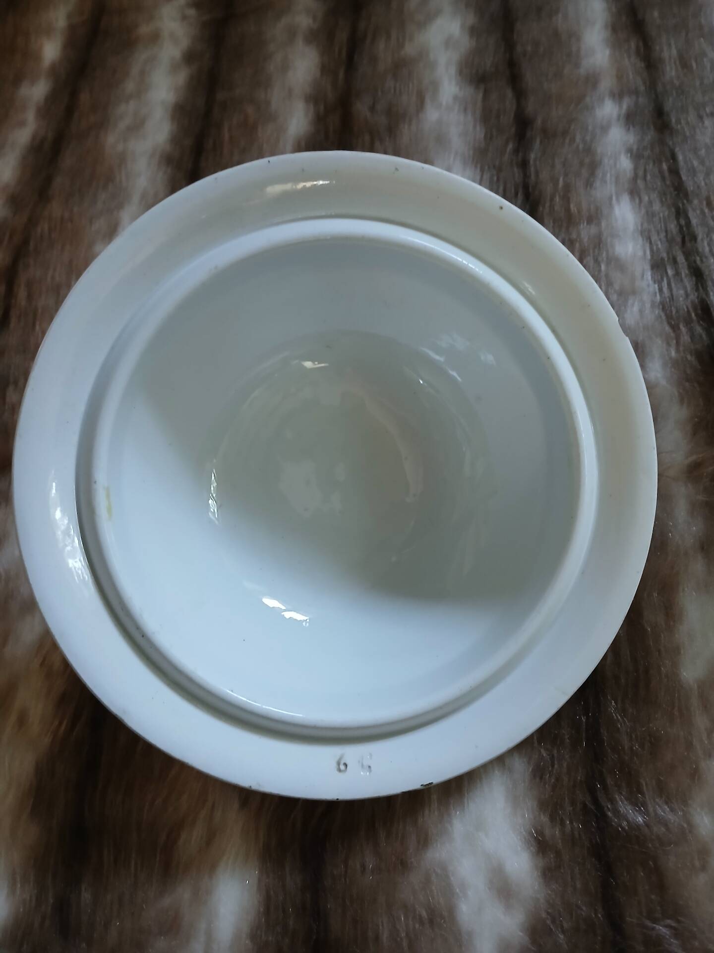 Small antique soup tureen in ironstone