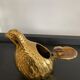 Cendrier en bronze Valenti caille ou perdrix vintage