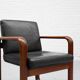 Fauteuil en frêne et cuir par Burkhard Voghterr pour Rosenthal, années 1970