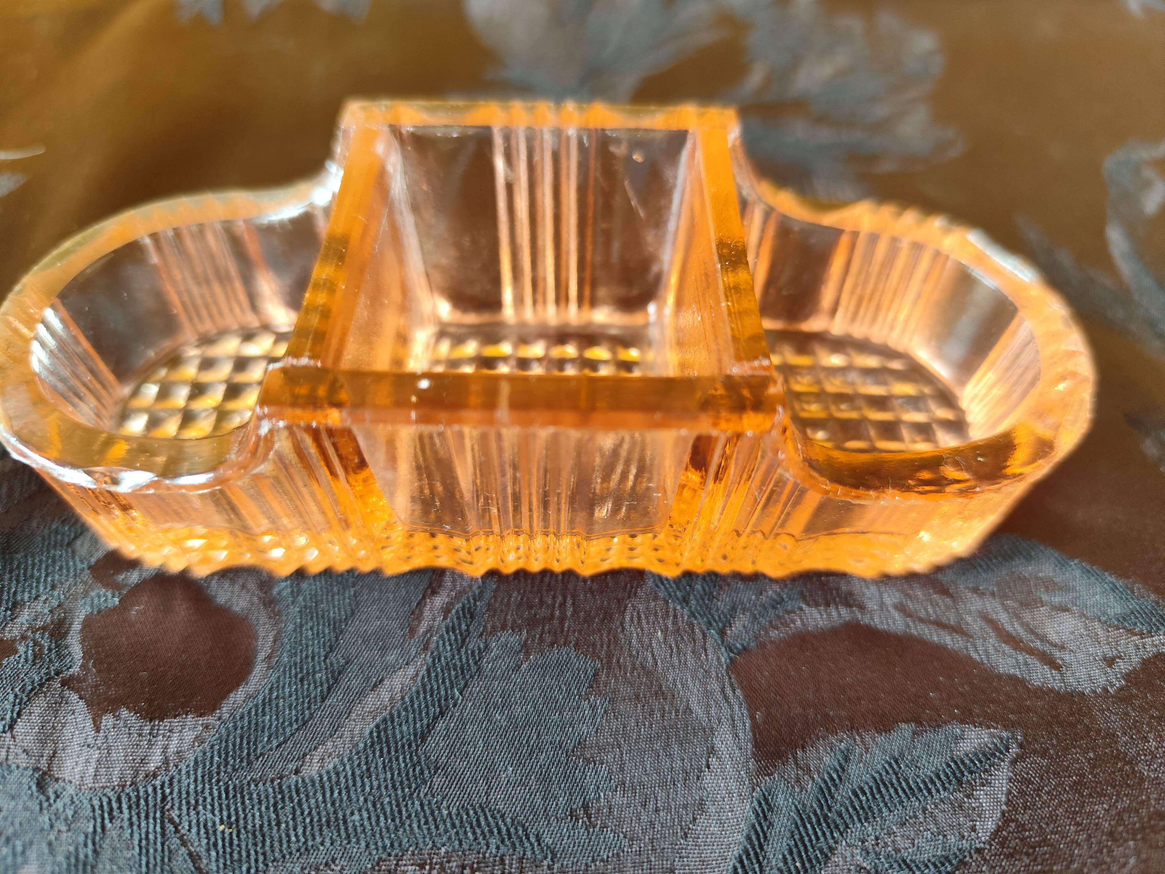 moulded glass salver