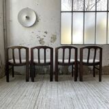 4 Scandinavian mahogany chairs