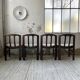 4 Scandinavian mahogany chairs
