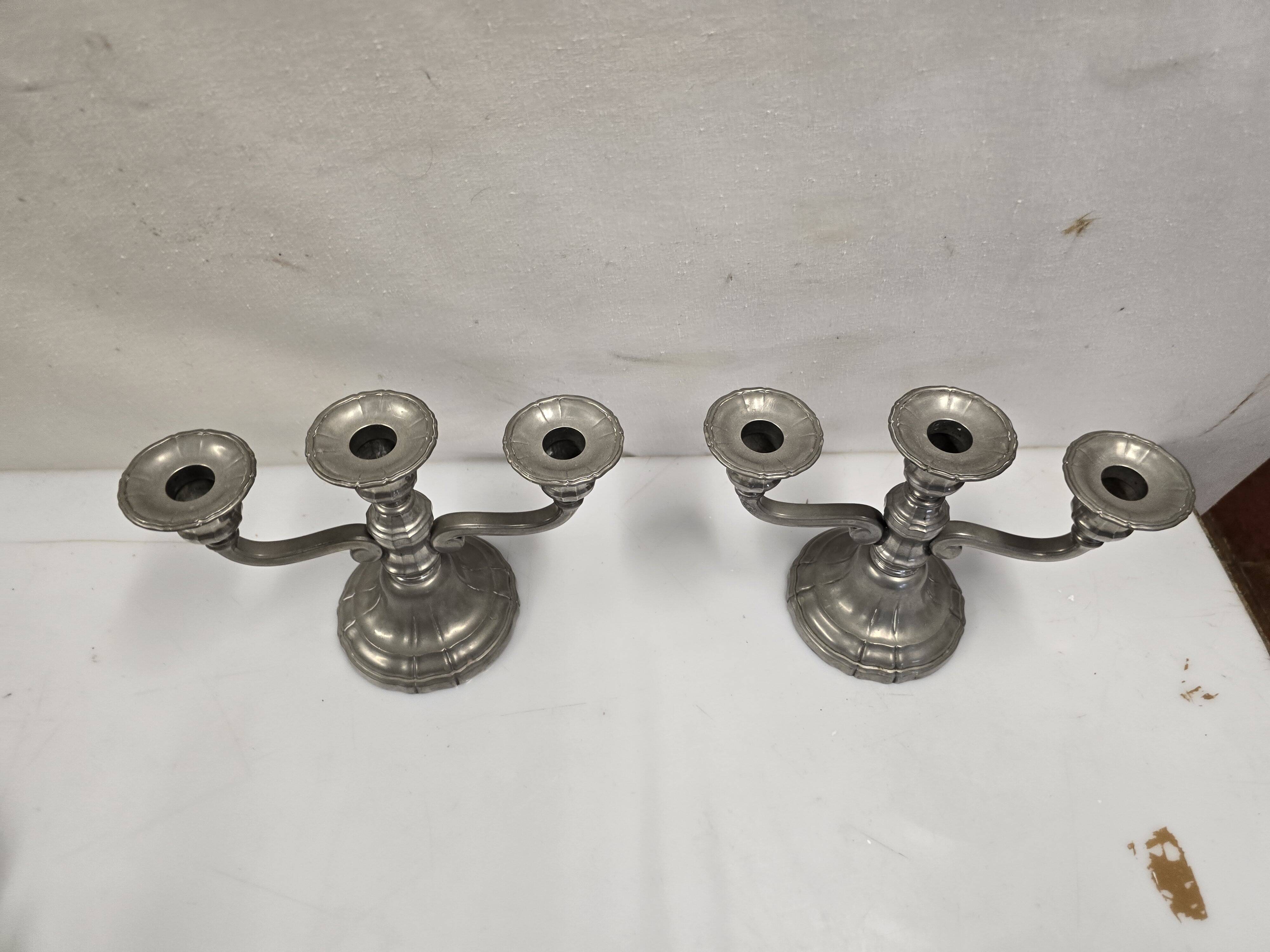 Pair of mid-20th century candlesticks