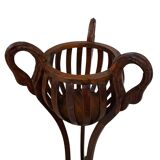 Elegante Porta Vaso Vintage in Ciliegio