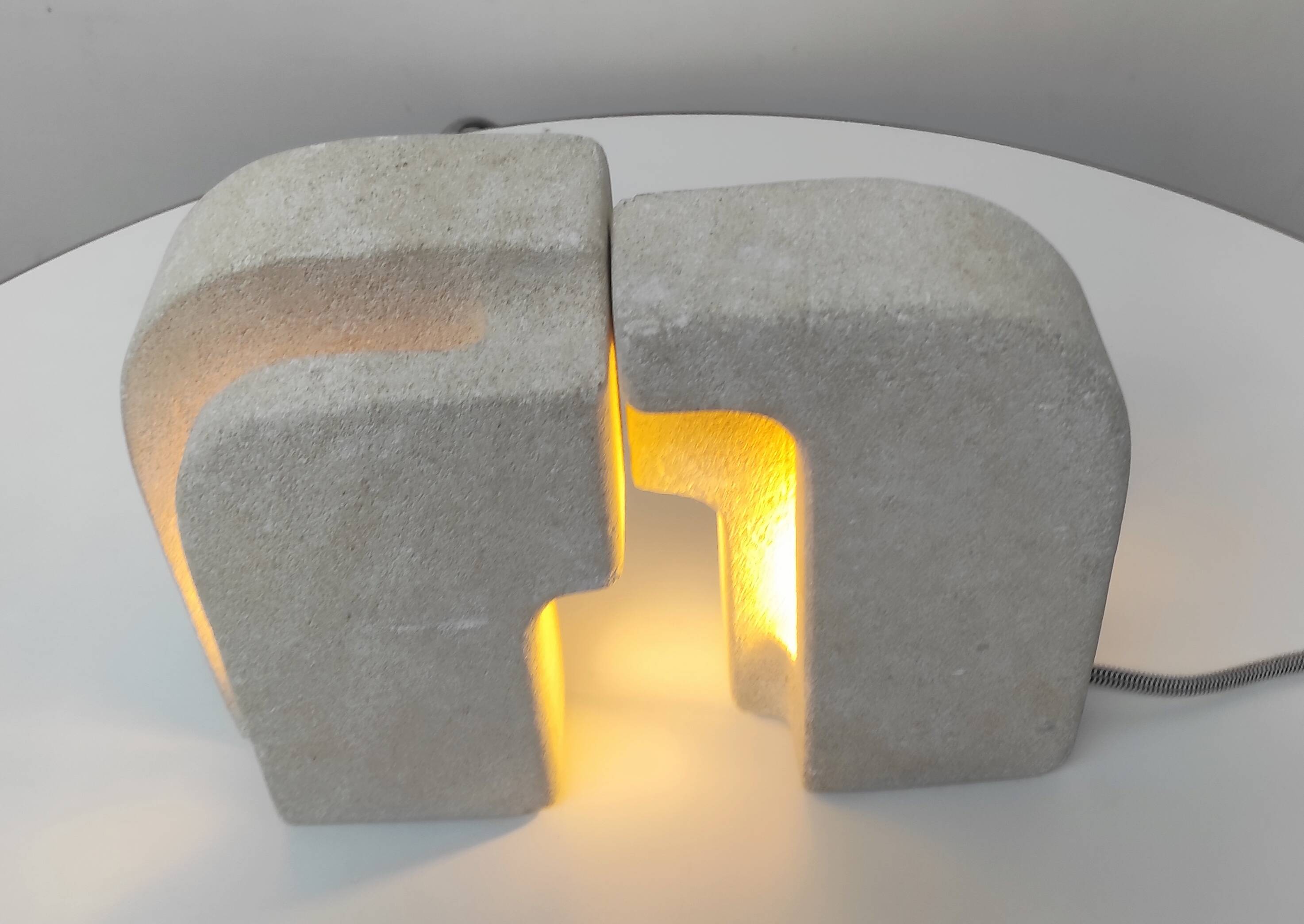 Pair of stone lamps. Albert Tormos 1970