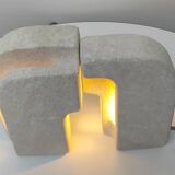 Paire de lampes en pierre.  Albert Tormos  1970