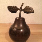 Vintage brass pear box