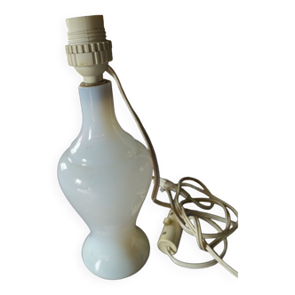 Pied de lampe en opaline